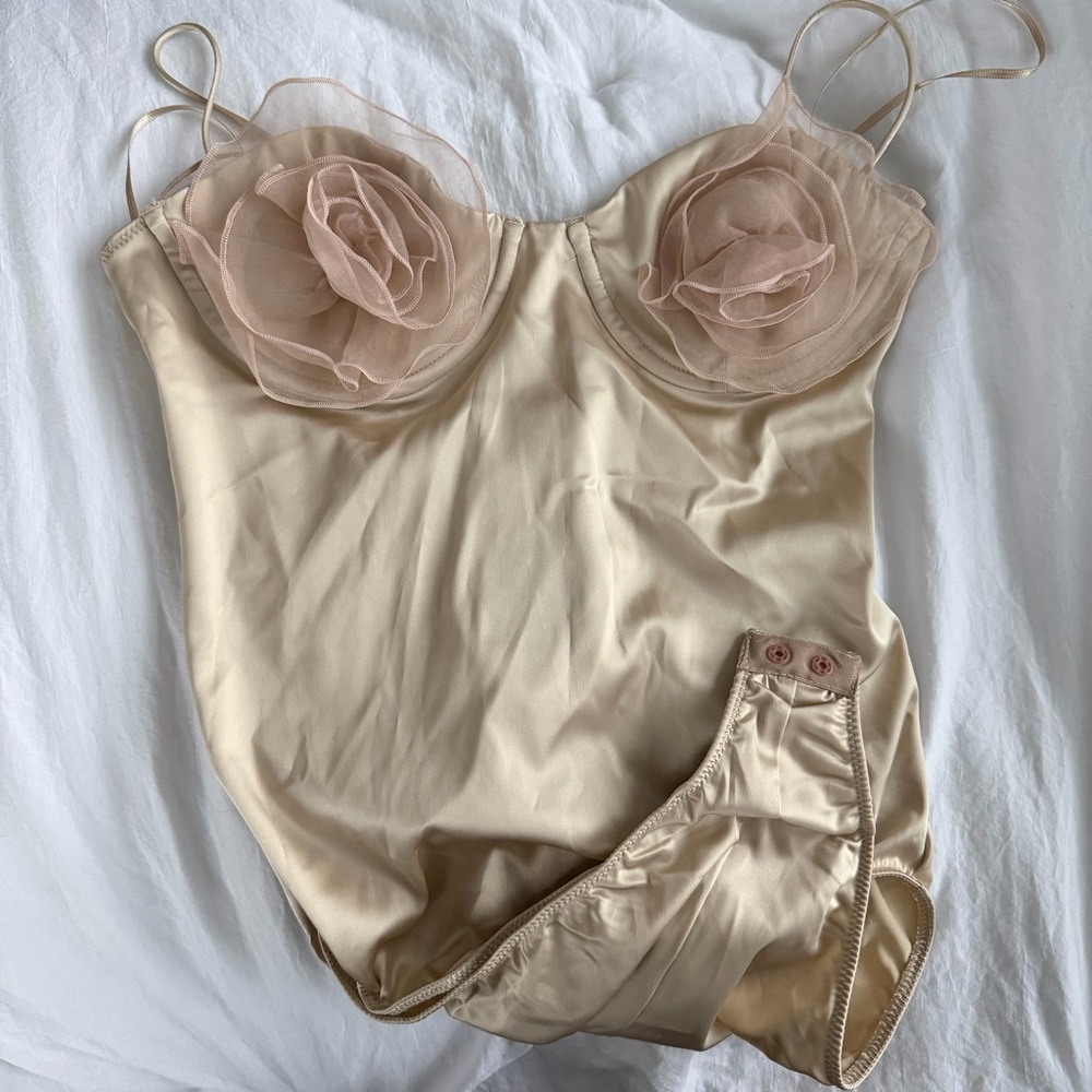Zara top satin rose